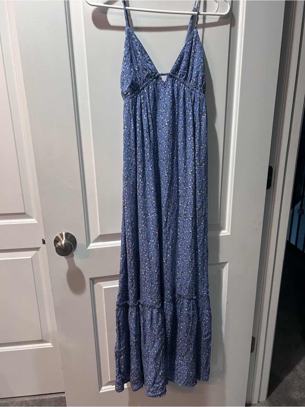 Blue Floral Maxi Sundress